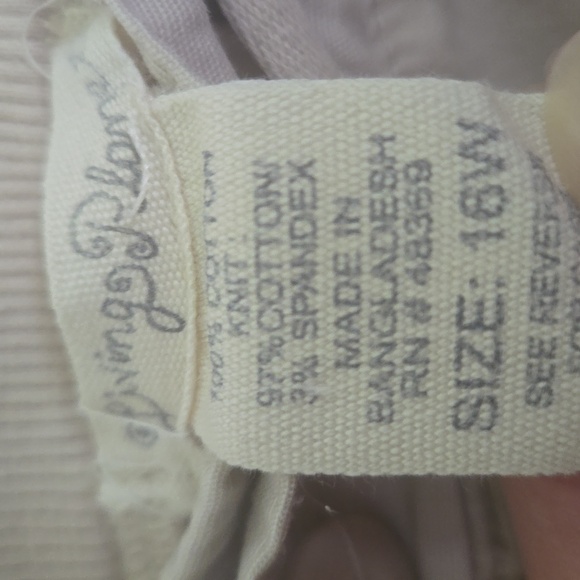 Living Planet Beige Cotton Cropped Capri Pants Women’s 16 - Picture 3 of 7